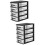 2Pcs Four-Layer Plastic Drawer Storage Cabinet Portable Organizer 9