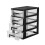 2Pcs Four-Layer Plastic Drawer Storage Cabinet Portable Organizer 1