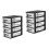 2Pcs Four-Layer Plastic Drawer Storage Cabinet Portable Organizer 6
