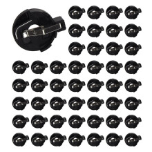 CR2016 2025 2032 Coin Cell Button Battery Holder Socket Black 200 Pcs