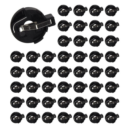 CR2016 2025 2032 Coin Cell Button Battery Holder Socket Black 200 Pcs