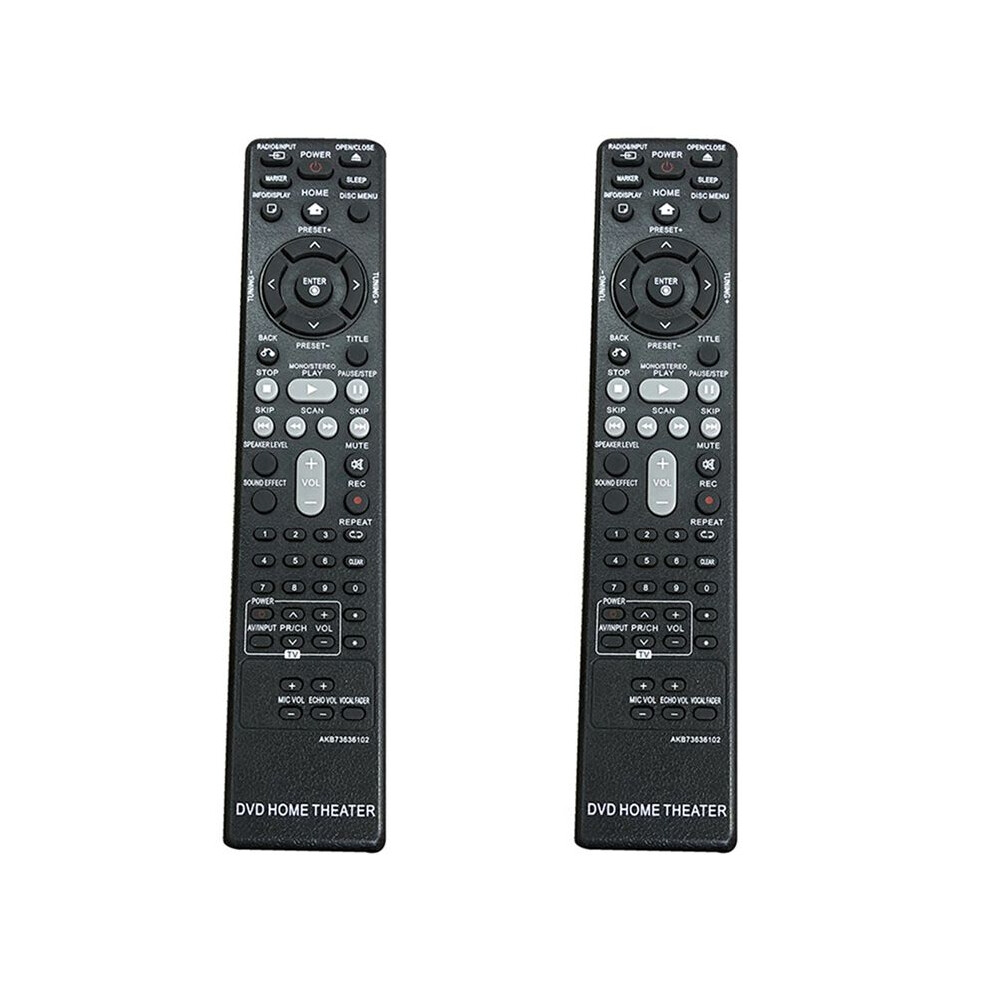 2X for  DVD HOME THEATER Remote Control AKB73636102 Replacement-image-OPC-PP8RZZF-NEW