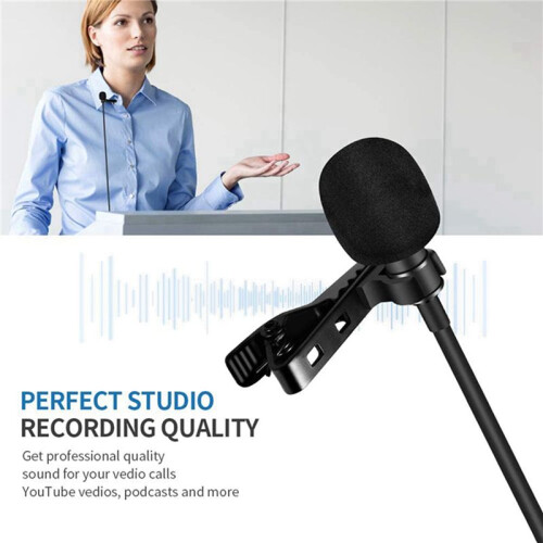 3X Microphone USB Universel Microphone Lavalier Microphone Ordinateur à Pince Brancher et Utiliser Microphone Omnidirectionnel 2
