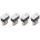 4X  Portable  Usb Led Car Light Car Interior Usb Atmosphere Light Plug and  Decorative Light White 1