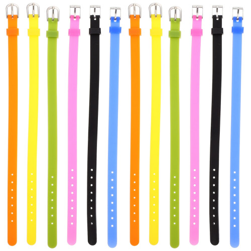 2 Pack Silicone Decorative Bracelet Replacement Watch Strap Band 1
