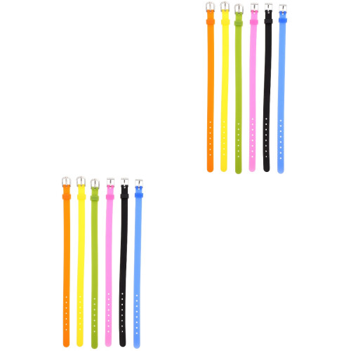 2 Pack Silicone Decorative Bracelet Replacement Watch Strap Band 2