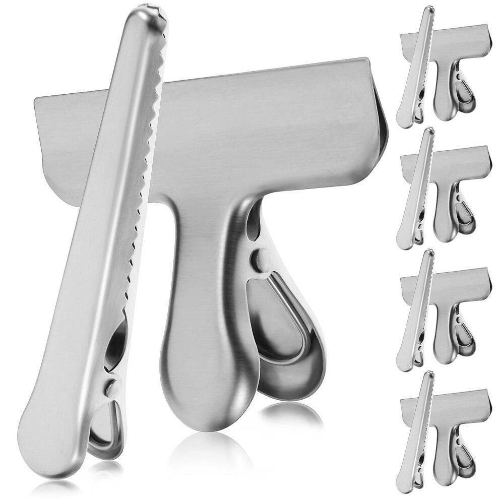 10Pcs Silver Freezer Clips For Food Storage Bag Sealing And Snack Bags 3613073595938
