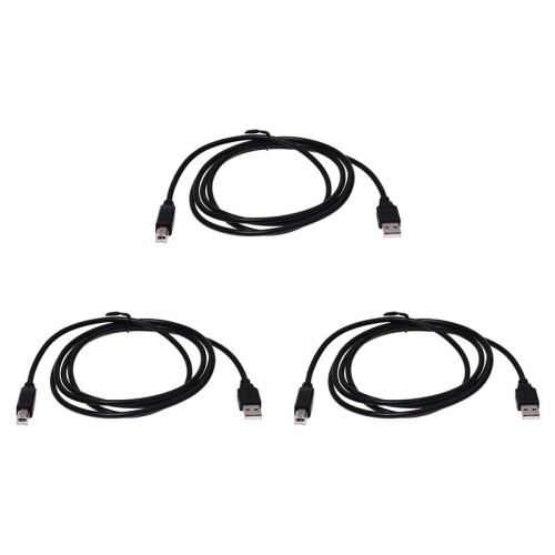 3X for  Pixma USB 2.0 Printer Cable Cord A-B 1.8M
