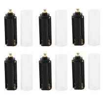 New 6 PZ 18650 Battery Tube 6 PZ AAA Battery Holder per Torcia Lampada Torcia