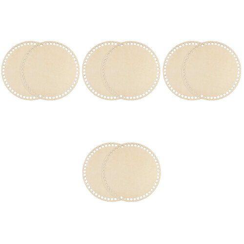 8Pièces Support Bois Pour Fond Sac À Main, Idéal DIY 2