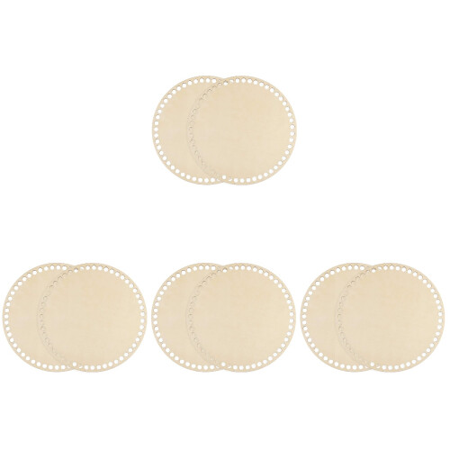 8Pièces Support Bois Pour Fond Sac À Main, Idéal DIY 1