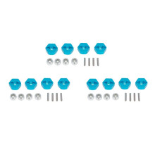 12Pcs Metal 12MM Wheel Hex Adapter for TT01 TT-01 TT02 XV01 TB-04 WT-01N 1/10 RC Car Upgrade Parts