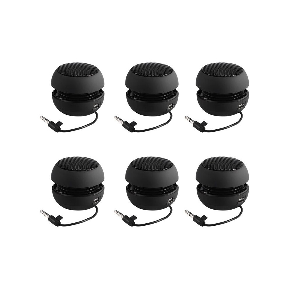 6X Portable Travel Loud Speaker With 3.5Mm Audio Cable Low Voltage Built-In Battery Retractable Speaker For 6033071352550