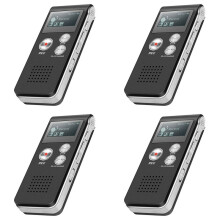 4X Paranormal Hunting Equipment Digital EVP Voice Activated Recorder USB US 8GB (Black)
