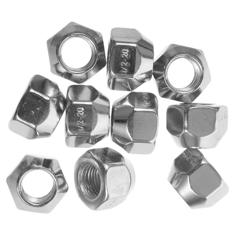 2 Pcs Lug Nuts For Trailer Tires M14x1.5 Wheels Mini Silver 3592292114598