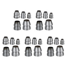 5 Pack Round Wedge Set Steel Wedges Handle Rotary Tool Work Silver