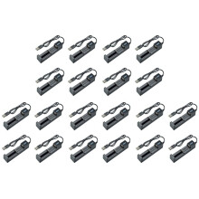 20X Batterijlader USB 1 Slot Universeel Snel Opladen Oplaadbare Lithiumbatterijlader voor 18650 26650 14500 16340