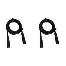2X Electric Bike Extension Cord Connector 2 Pin Female to Female Waterproof Cable Product Size: 80cm Length