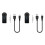 2X 2-In-1 Wireless  Receiver 3.5mm Aux Audio Music Adapter with Hands-Free Functionality USB BT Connectivity 1