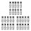 30 Pcs BNC Compression Connector for Coax RG59 Cable CCTV Cameras 1