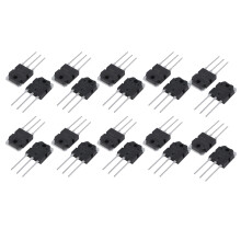 20 Transistors de Silicium - D1047 + B817, 200V, 12A