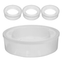 4Pcs Strong Pe Diaper Pail Refill Rings White Multipack for Home