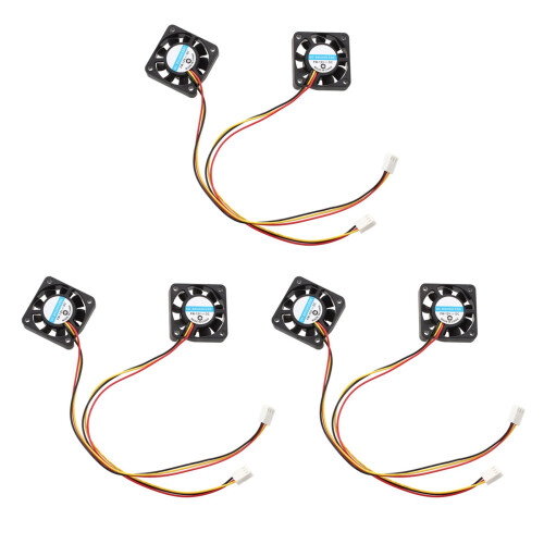 6 Pcs 3 Pin 40mm Square PC Computer Cooling Fan  12V Black