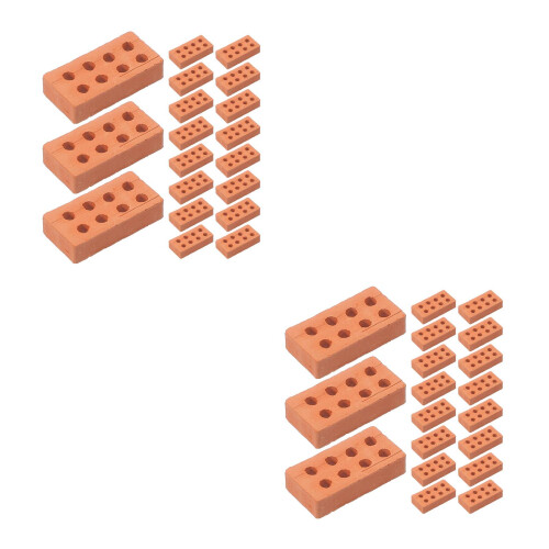 50 Pcs Miniature Brick Models For Diy Building And Simulation 2
