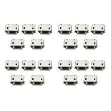 200Pcs Micro-USB Type B Female 5Pin SMT Socket Jack Connector Port PCB Board