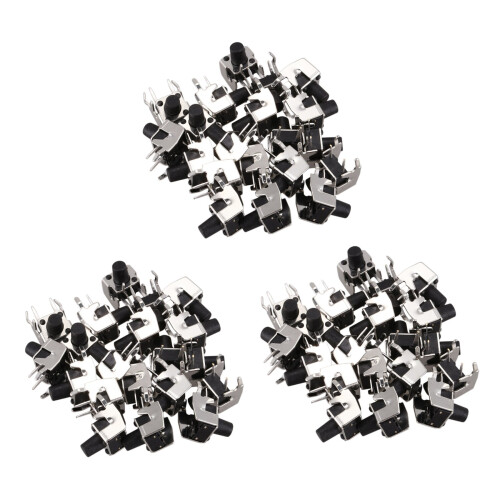 60 Pcs Momentary Right Angle Tactile Tact Push Button  6 x 6mm x 8mm