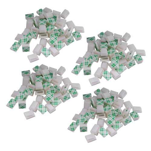 Self-Adhesive Fermacravatte per Fascette, 7 mm di Larghezza, 200 Pezzi