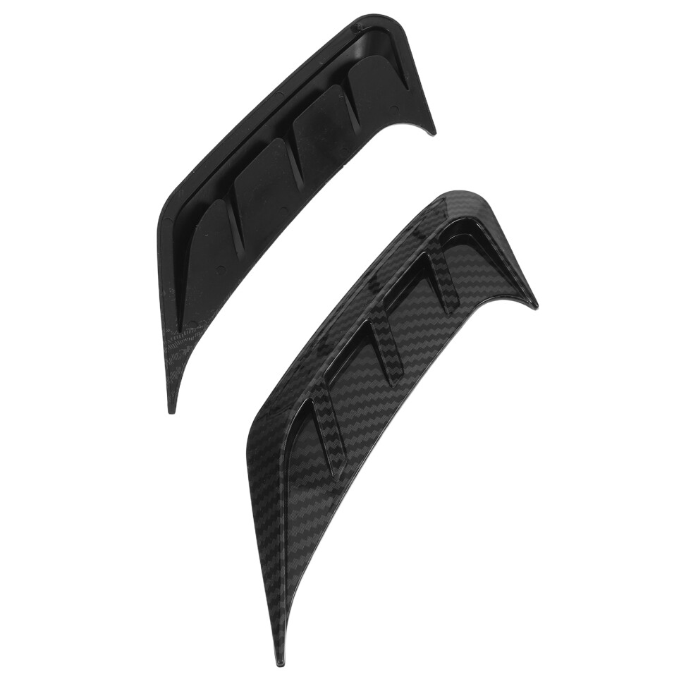 10 Pcs Car Taillight Eyebrow Carbon Fiber Sticker For Rear Trim 3592292113935