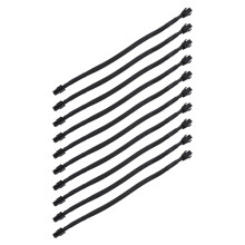 10X Sleeved ATX 4 Pin P4 Male to ATX P4 Female CPU Power Extension Cable Black