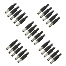 25PCS 5.5mm x 2.5mm Male Jack Power Plug Socket Jack Adapter Adaptor Connector