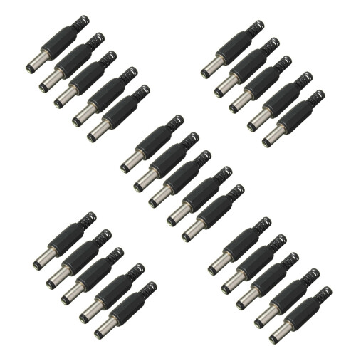 25PCS 5.5mm x 2.5mm Jack Macho  Power Plug Socket Jack Adaptador Conector Adaptador