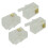 RJ9 4P4C Klinkenstecker 100 Stück, Transparent 1