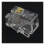 RJ9 4P4C Klinkenstecker 100 Stück, Transparent 5