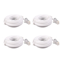 4X RJ11 6P4C zu RJ45 8P4C Modular Phone Internet Verlängerungskabel 3 Meter