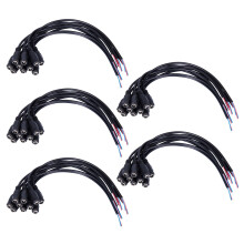 50Pcs 12V Power Plug Female Jack Plug Connector Cable 5.5X2.1mm with Cord Cable 15CM for CCTV LED Strip Light
