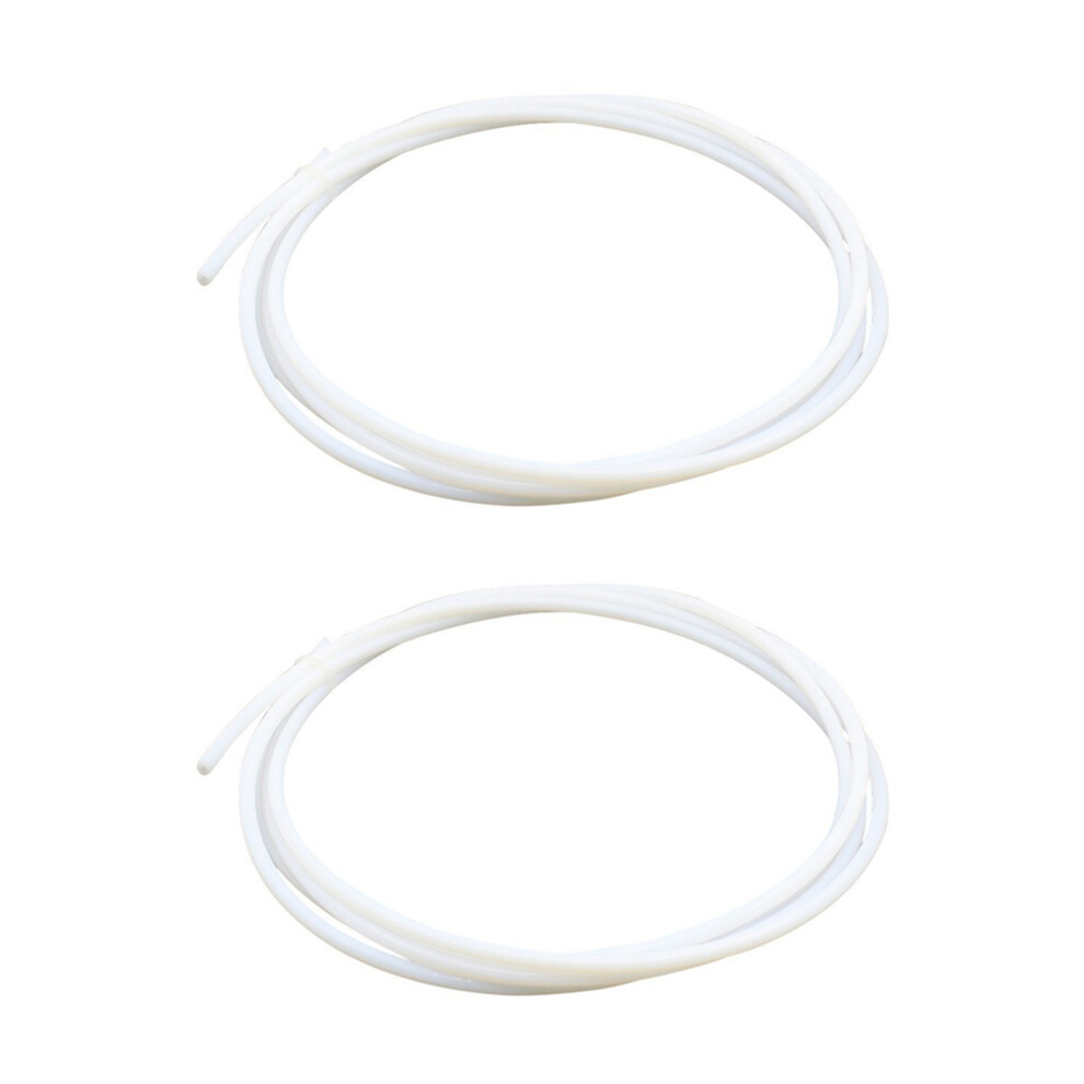 2X 2 Meters Ptfe Ptfe Bowden Tube (4.0Mm Od/2.0Mm Id)1.75Mm Filament For 3D Printer White 6033245284670