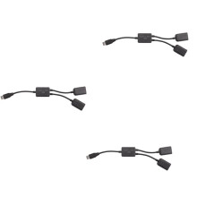 3X Type C OTG USB Male to Dual 2.0 Female OTG Charge 2 Port HUB Cable Y Splitter