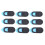 9Pcs Plastic Camera Shield Stickers Notebook PC Tablet PC Mobile Anti-Hacker Peeping Protection Privacy Cover Black 1