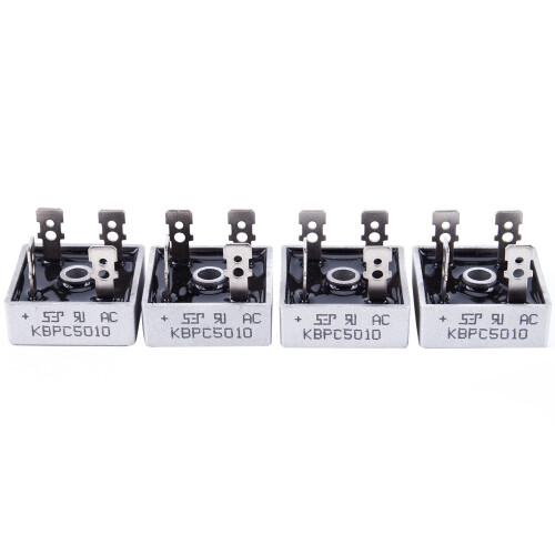 16X 50A 1000V Metal Case Single Phases Diode Bridge Rectifier KBPC5010 2