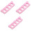 120Pcs Eva Foam Nail Toe Separators Pink Finger Separators Pedicure 7