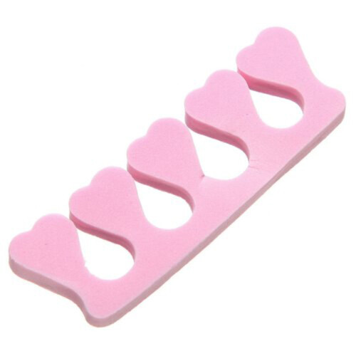 120Pcs Eva Foam Nail Toe Separators Pink Finger Separators Pedicure 1