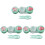 3pcs Lens Case Lens Storage Small Fish Pentagram 2