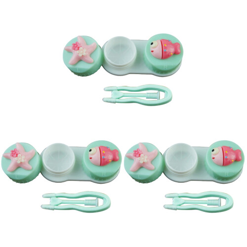 3pcs Lens Case Lens Storage Small Fish Pentagram 1