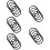 25 Pcs Crystal Bowl Washer Decorative Bowl Rubber 11