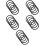 25 Pcs Crystal Bowl Washer Decorative Bowl Rubber 7