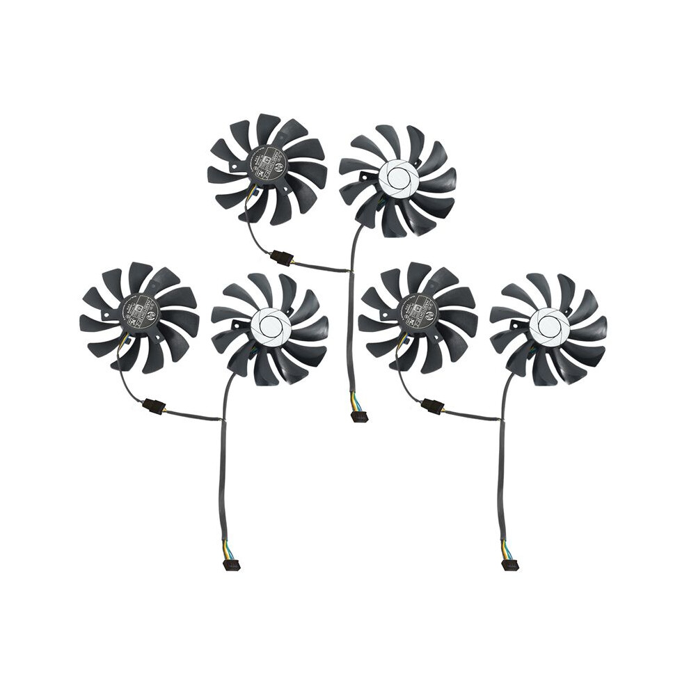 3 Pair Card Fan 85Mm Ha9010h12f-Z 4Pin Cooler Fan For Msi Gtx 1060 Oc 6G Gtx 960 P106-100 P106 Gtx1060 Gtx960 Black 4713096257284